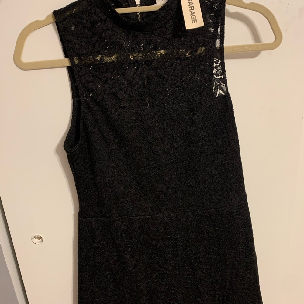 Black Lace Romper